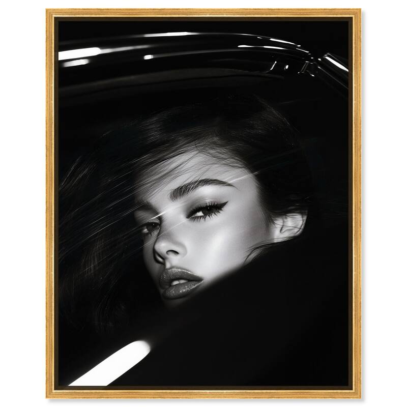 Depth of Her Eyes Canvas by Art Remedy - Gold - 16" x 20"