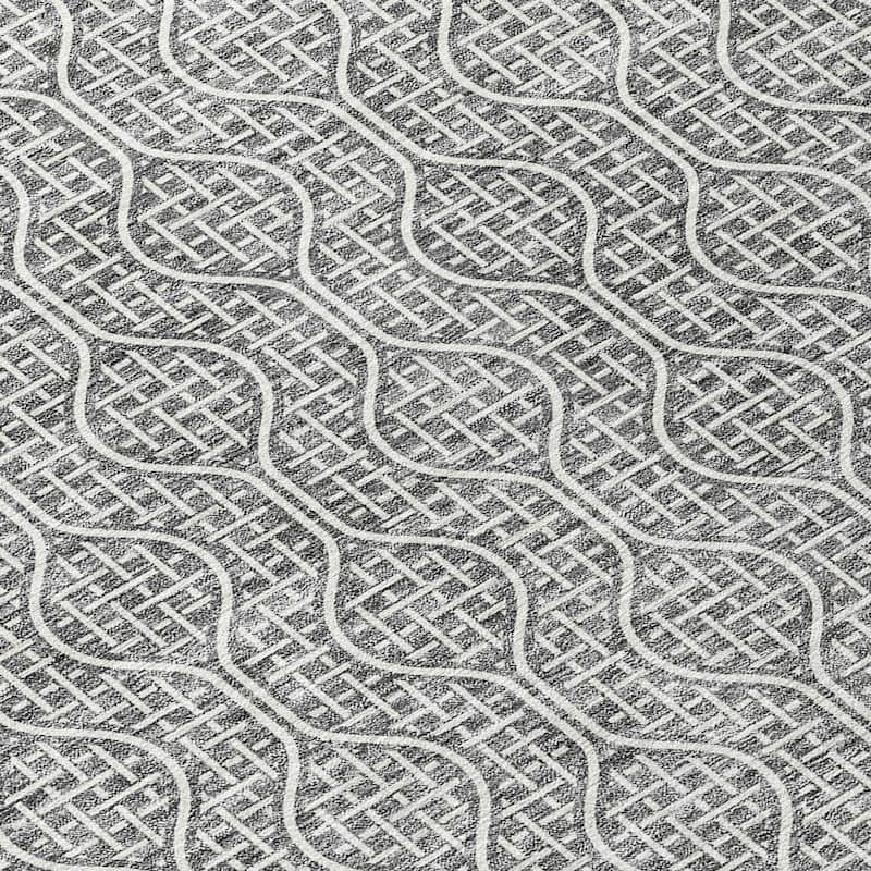 Machine Washable Indoor/ Outdoor Chantille Criss Cross Geo Rug