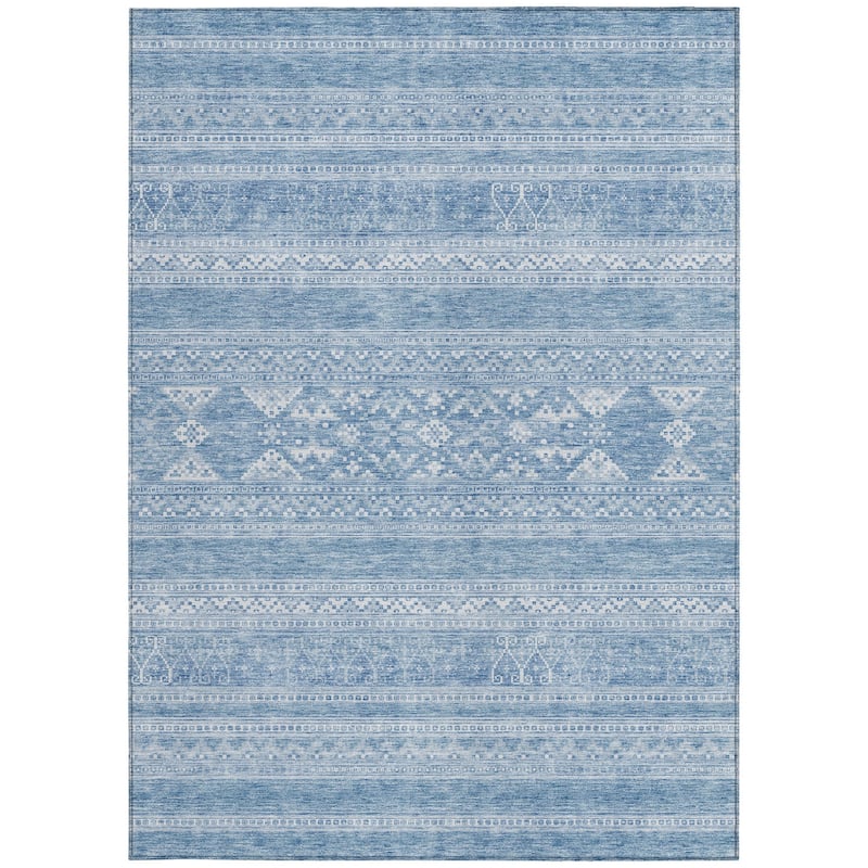 HomeRoots Southwestern Transitional Rectangle Outdoor Rug