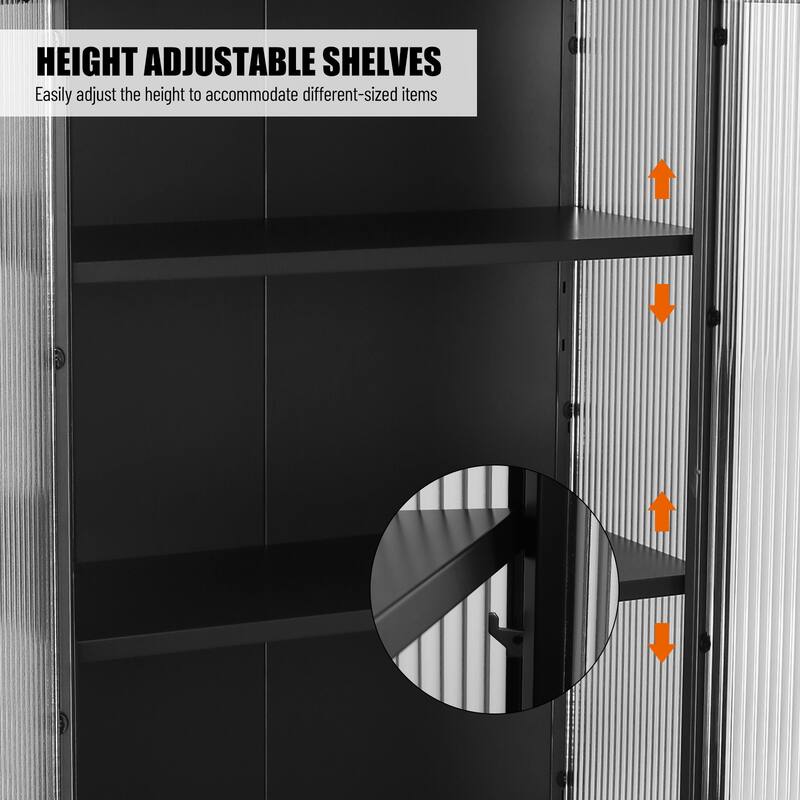 Elegant Floor with 2 Glass Doors Living Room Display