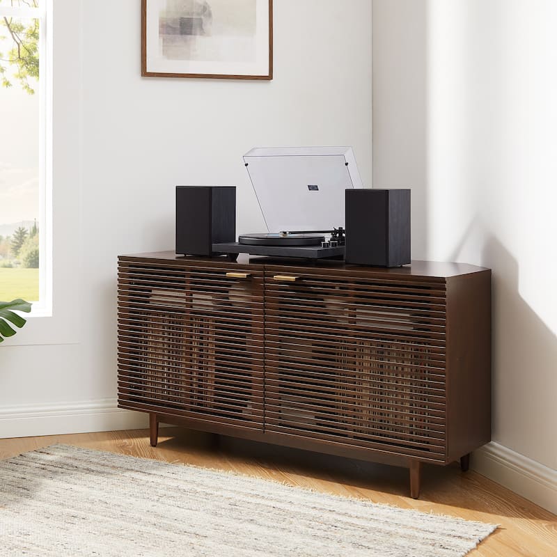 Crosley Cameron Corner Record Player Cabinet With Vinyl Storage