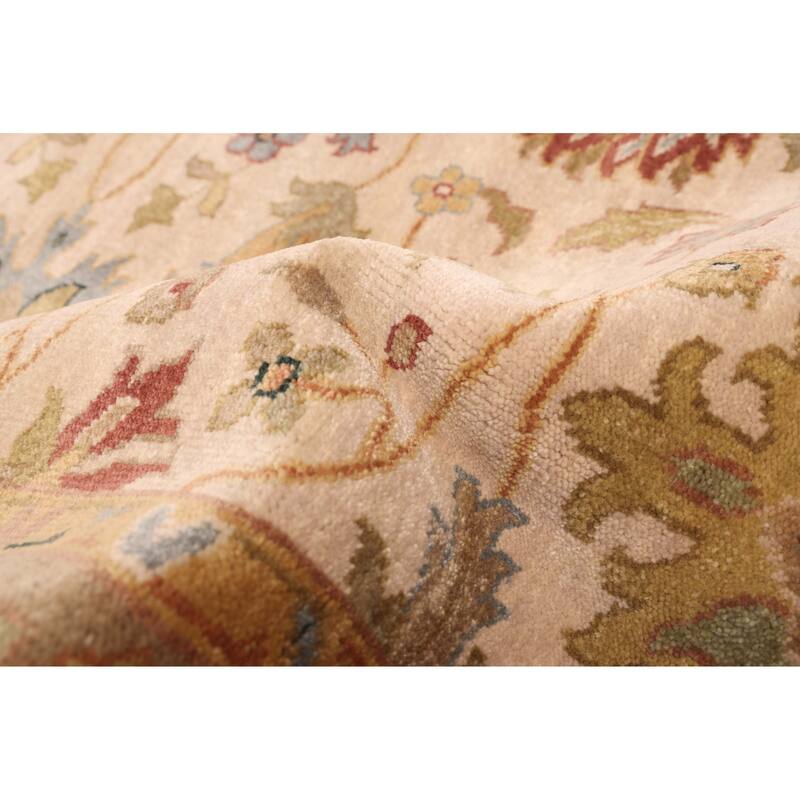 ECARPETGALLERY Hand-knotted Jules Serapi Ivory Wool Rug - 5'11 x 8'11