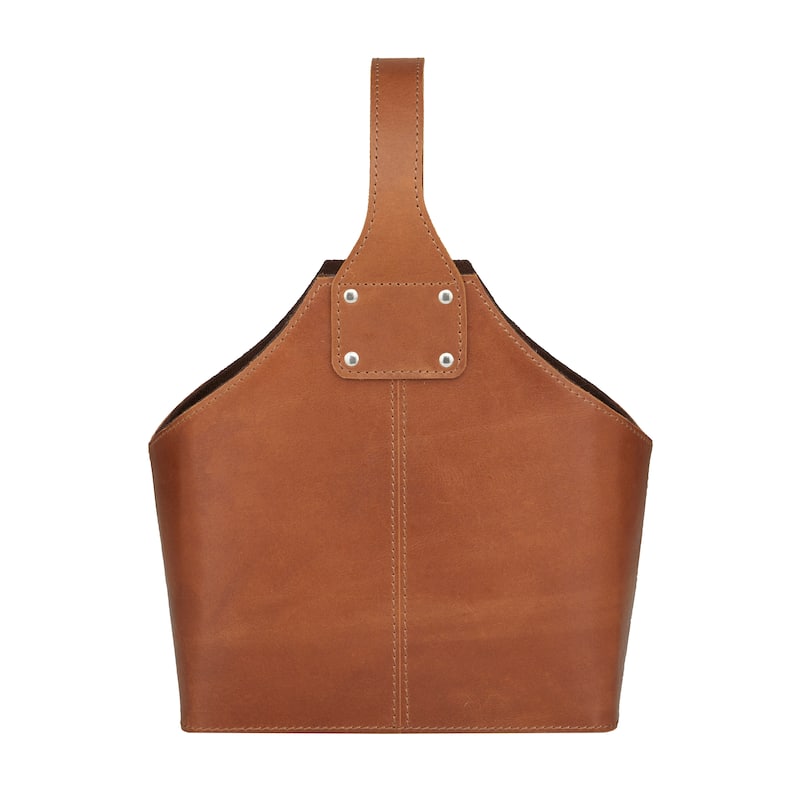 Leather 2 Bottle Wine Holder with Carrying Handle