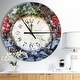 preview thumbnail 7 of 8, Designart 'Christmas Atmosphere' Oversized Rustic Wall CLock