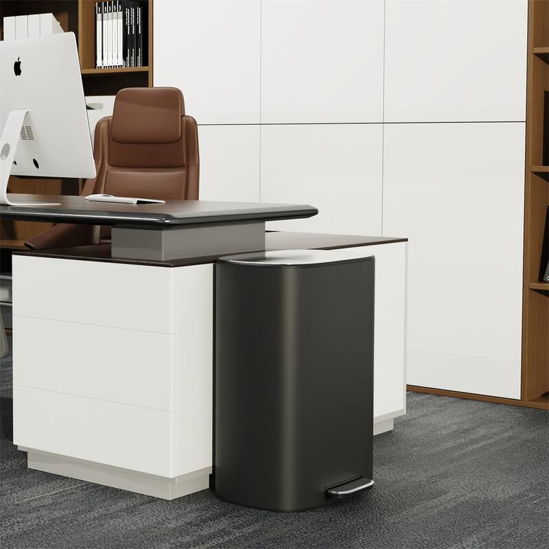 13 Gallon 50L Kitchen Foot Pedal Operated Soft Close Trash Can Bustbin