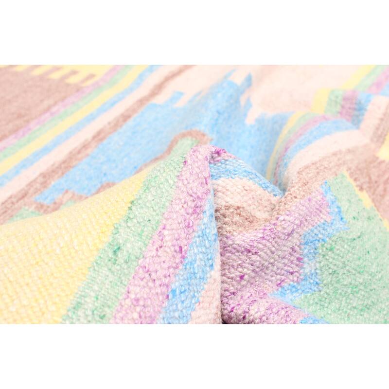 ECARPETGALLERY Flat-Weave Ankara FW Purple Wool Kilim - 5'2 x 8'0