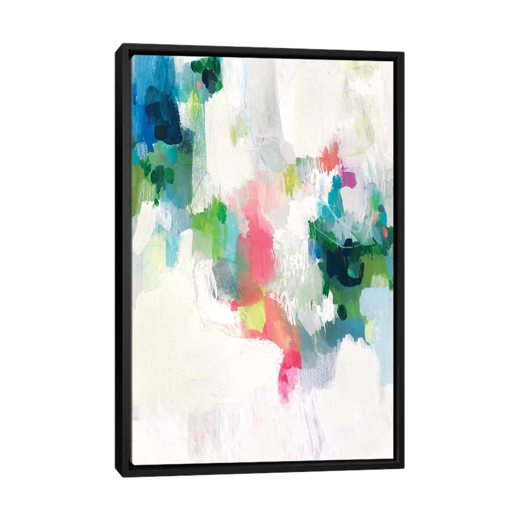 iCanvas "Raspberry & Teal II" by Victoria Borges Framed Canvas Print