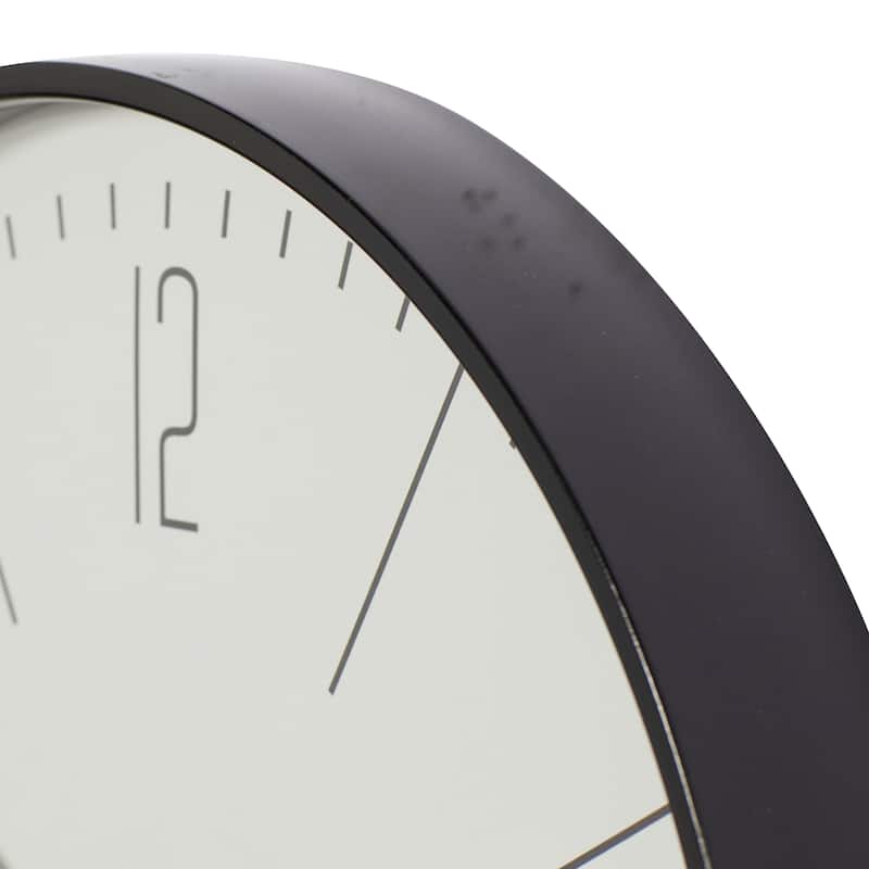 Glass Wall Clock - Gold or Black - Roche River Decor