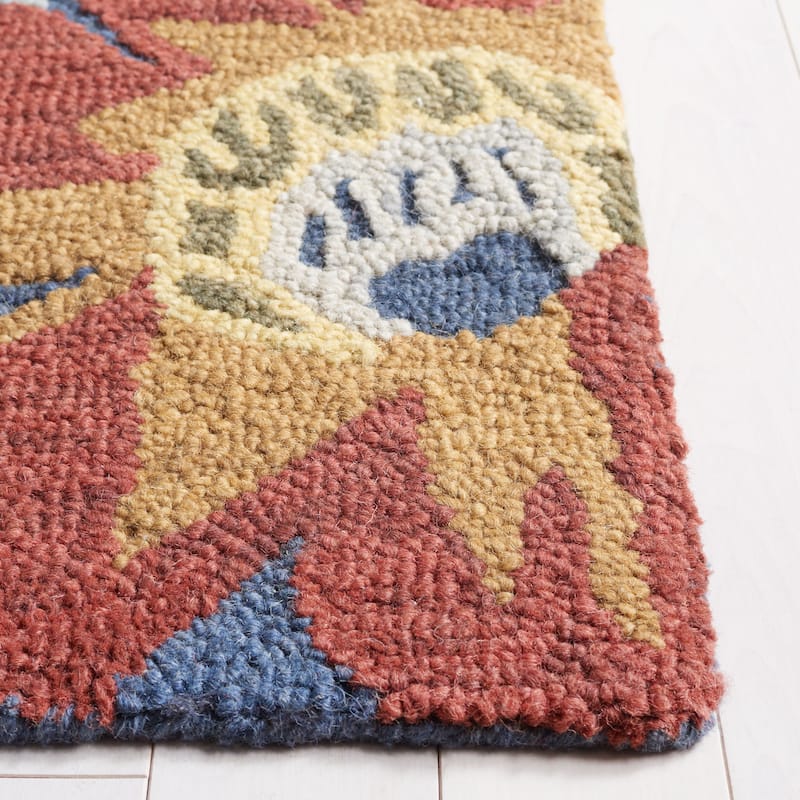 SAFAVIEH Handmade Blossom Iektje Contemporary Wool Rug