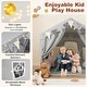 preview thumbnail 17 of 18, Gymax 3-4 Kids Large Play Tent House w/ 2 Opening Doors Star Lights &