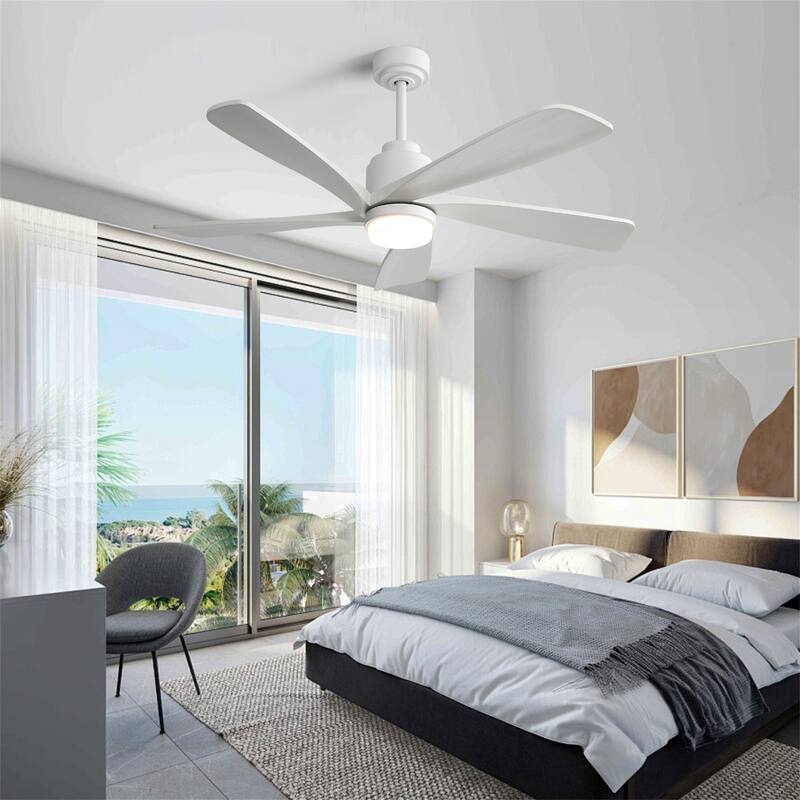 Ceiling Fan With Led Light - White