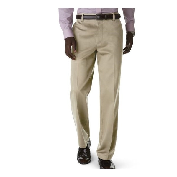 Dockers Mens Pants Beige Size 42x30 Flat Front Straight Classic Fit. Opens flyout.