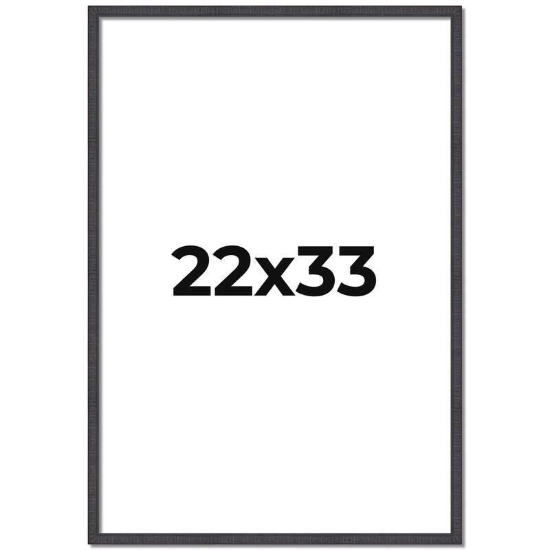 22x33 Frame Brown Solid Wood Picture Frame - Complete Modern Photo