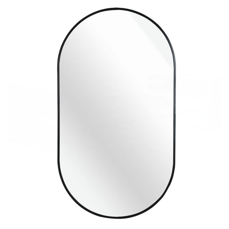 20 x 33 Inch Metal Oval Mirror