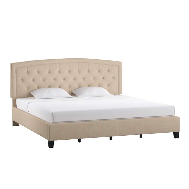 Fontana Adjustable Diamond-tufted Arched Back Bed by iNSPIRE Q Classic