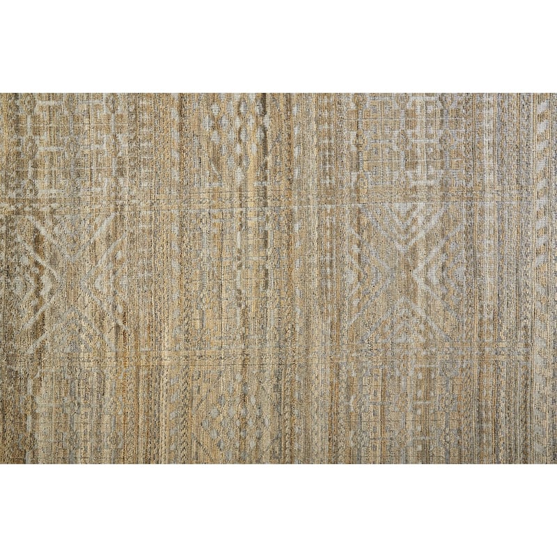 Eckhart Abstract Tribal Rug, Golden Brown/Gray, Area Rug