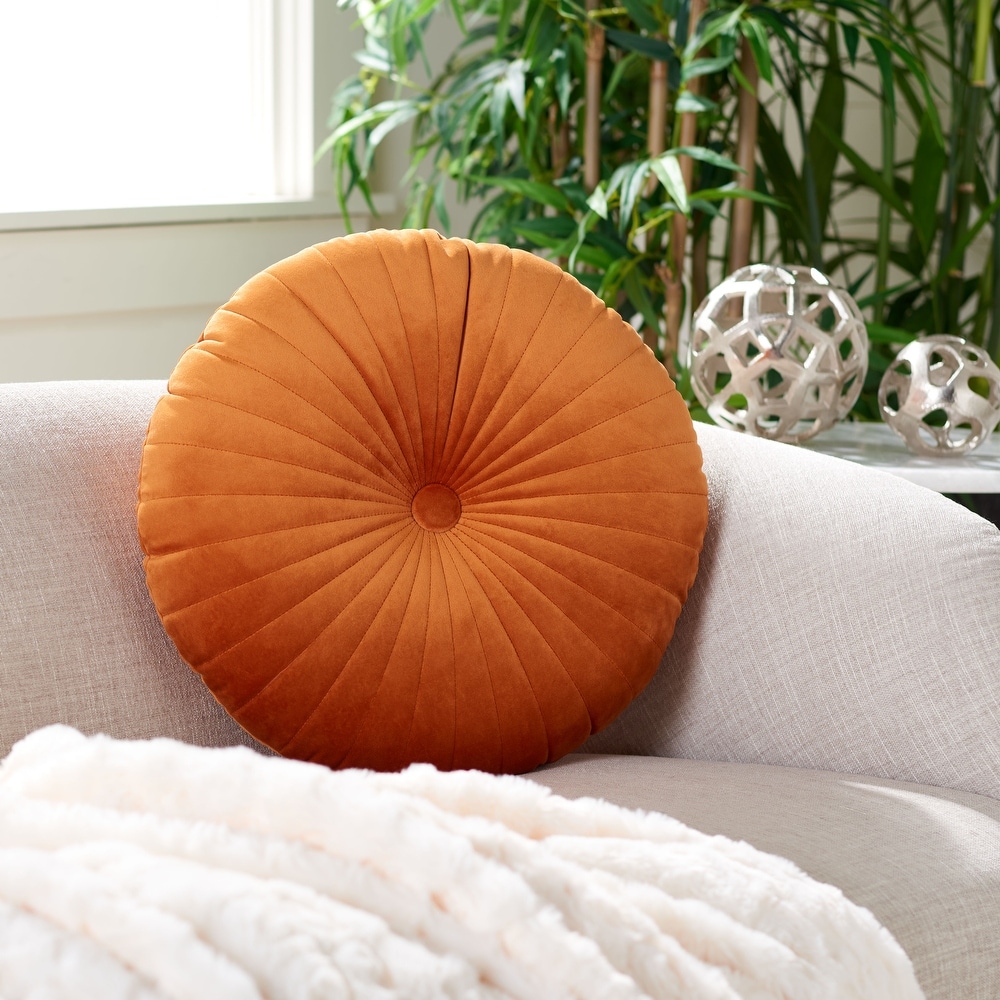 Orange Round Throw Pillows Bed Bath Beyond