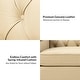 preview thumbnail 65 of 65, Mateo 82.28" Wide Transitional Genuine Leather Sofa with Nailhead Trim and Button-Tufted Back