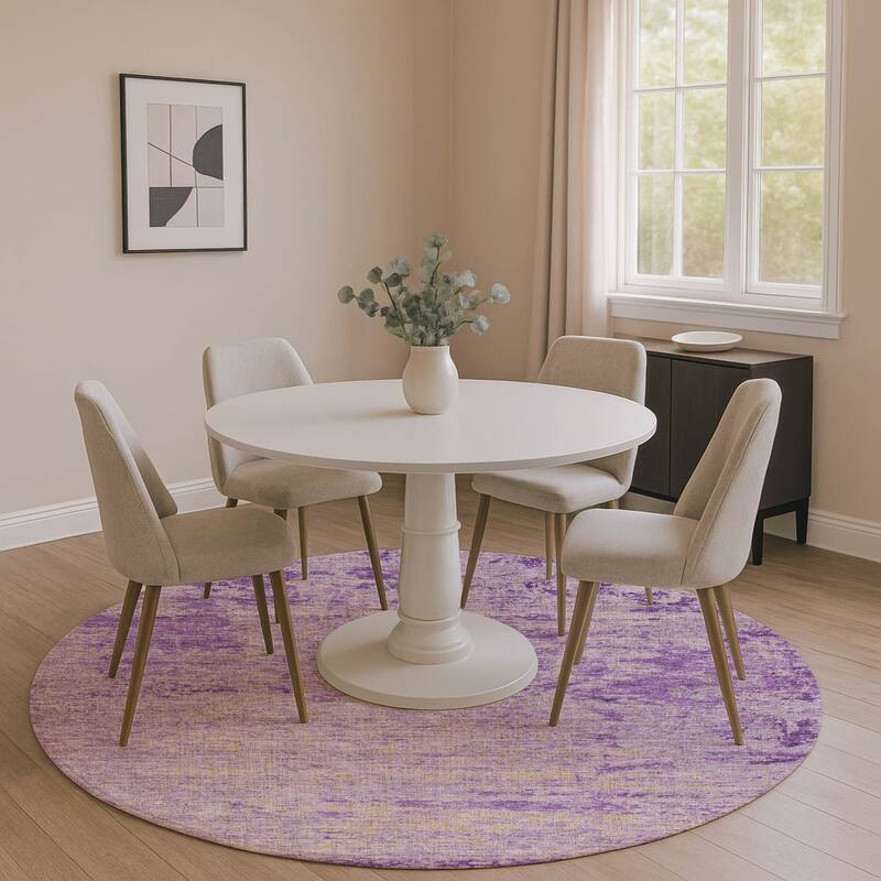 Premium Washable Super Soft Mayfield Rug - Purple - 8' x 8'