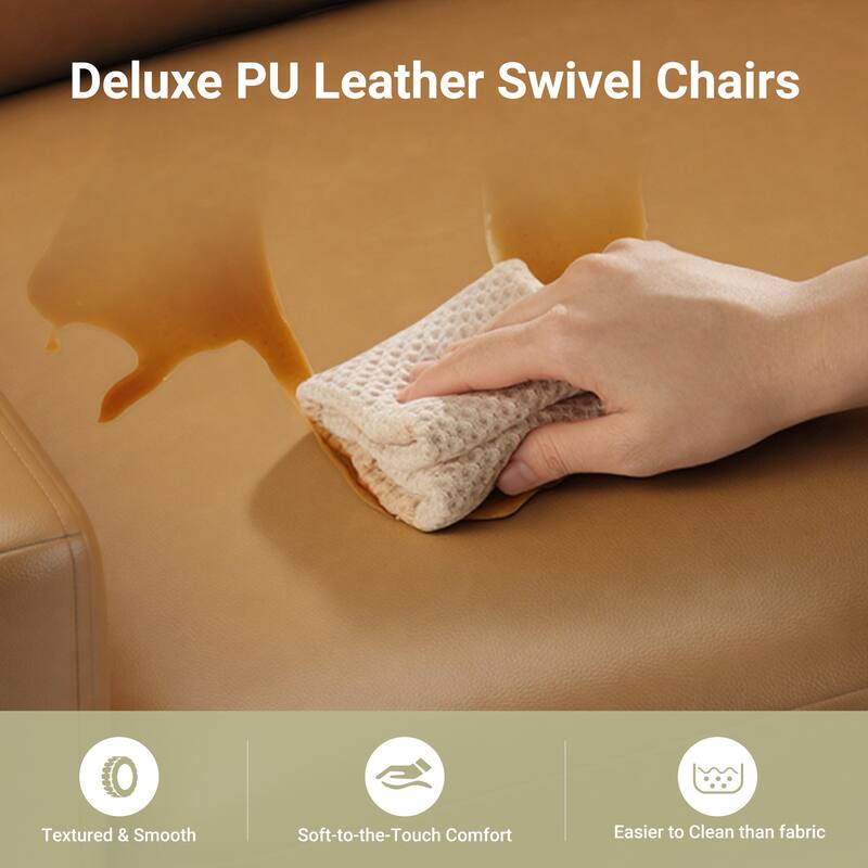 Push Back Comfy Modern Upholstered Wingback Recliner Chair