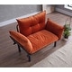 preview thumbnail 21 of 22, Sonix Flared Arms Modern Comfortable Loveseat With Removable Cushions