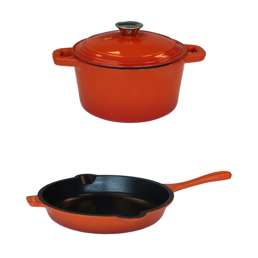 https://ak1.ostkcdn.com/images/products/is/images/direct/6c26c0190cb29753ef68a838cc5c4ecd837df925/Neo-4pc-Cast-Iron-Set-Grill-Pan-Fry-Pan-%26-3Qt-Dutch-Oven-Orange.jpg