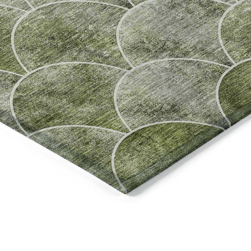 HomeRoots Abstract Transitional Rectangle Outdoor Rug