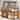 Wood House Bunk Bed with Roof - Brown