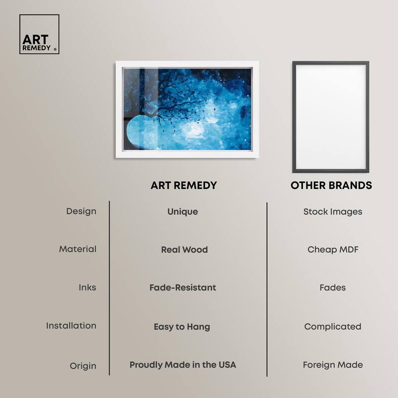 Fire and Ice Tree II Shadowbox by Art Remedy