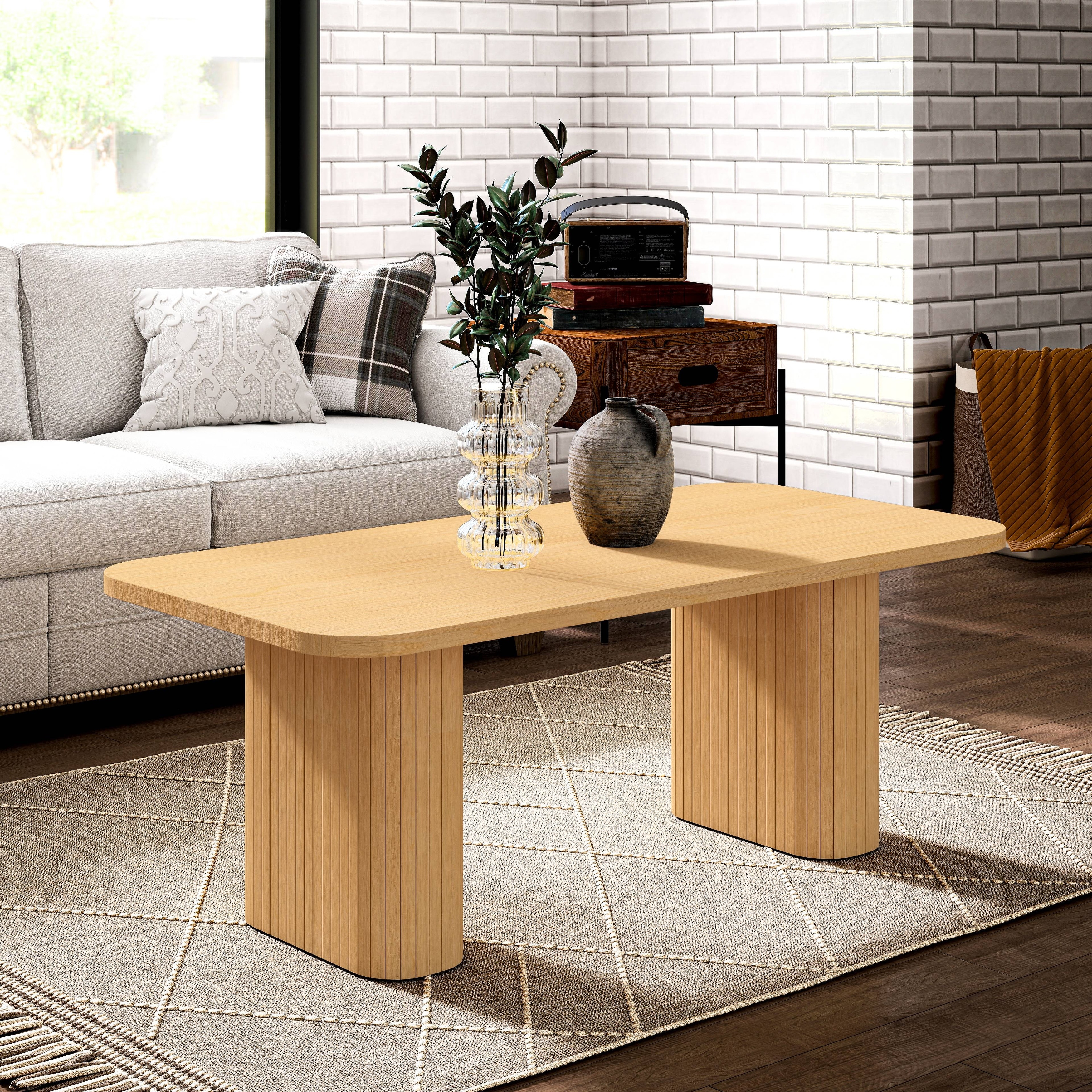 【cornice】COFFEE TABLE Gotham Cognac Coffee Table From TOV | Coleman Furniture
