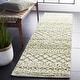 preview thumbnail 137 of 166, SAFAVIEH Arizona Shag Lotta Moroccan 1.2-inch Thick Rug 2'3" x 10' Runner - Ivory/Green - Runner