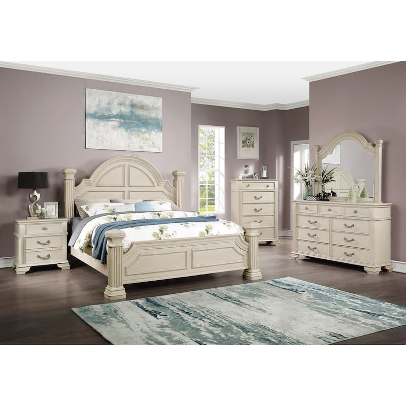 Stroh Traditional 5-Drawer Trim Molding Chest by Furniture of America