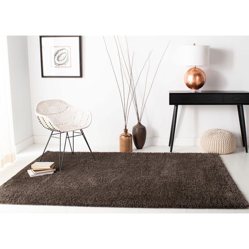 SAFAVIEH August Wilhelma Shag Solid 1.2-inch Thick Area Rug