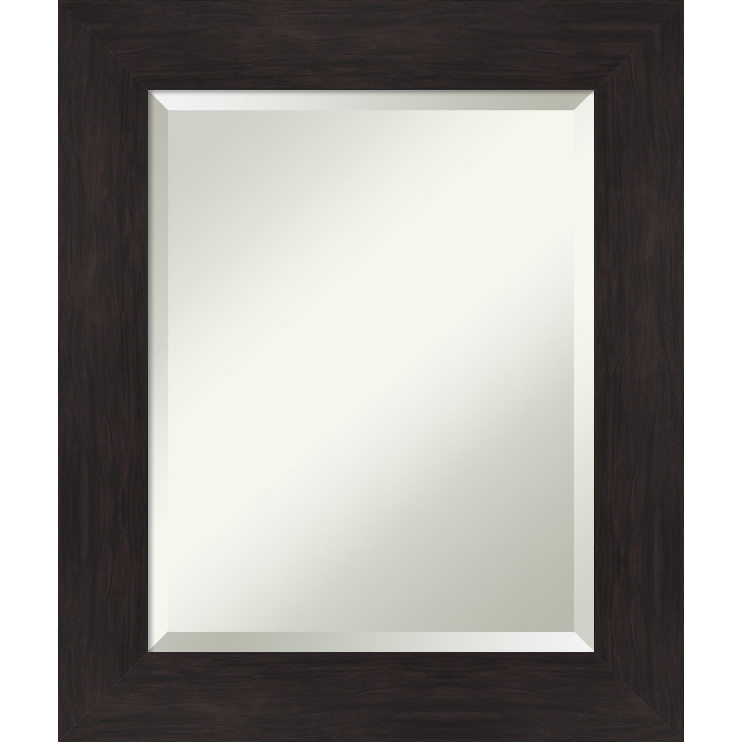 Beveled Wall Mirror - Furniture Espresso Frame - Furniture Espresso
