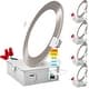 Recessed Lighting Kits that Match Luxrite 2x4 FT LED Flat Panel Light, 30/40/50W, 3 CCT 4000K-6500K, 3750/5000/6250 Lumens, 0-10V Dimmable, ETL DLC 2-Pack
