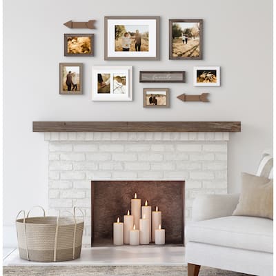 Kate and Laurel Bordeaux Expression Gallery Wall Kit