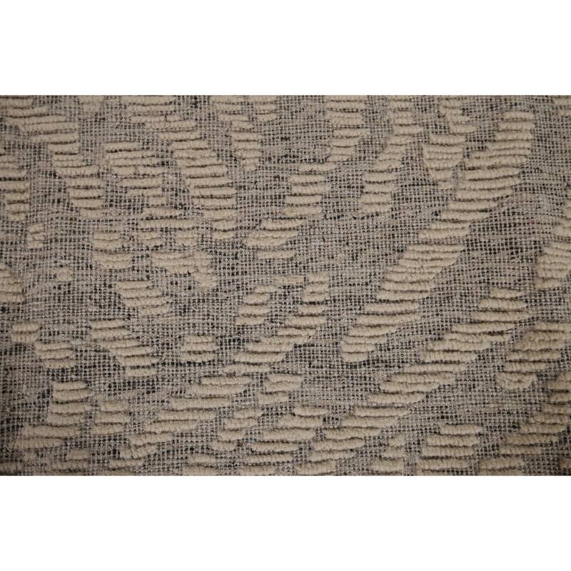 All-Over Moroccan Abstract Area Rug Hand-Knotted Wool Carpet - 8'0"x 10'3"