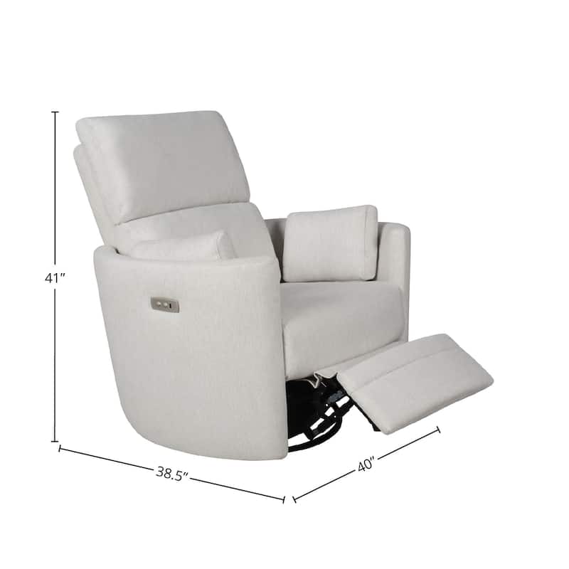 Compass Upholstered Power Swivel Glider