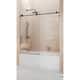 Glass Warehouse 56 in. - 60 in. x 60in. Frameless Bath Tub Sliding Shower Door
