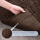 Subrtex Super Soft Absorbent Braided Bathroom Mats Chenille Bath Rugs