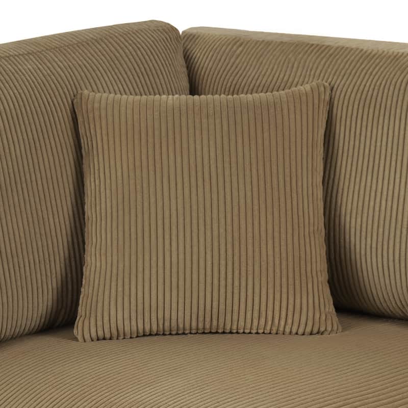 80.3" W Upholstered 3-Piece Sectional Modular Sofa