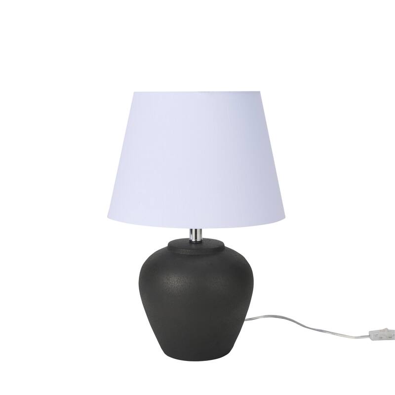 Nourison 20" Rustic Ceramic Pot Table Lamp