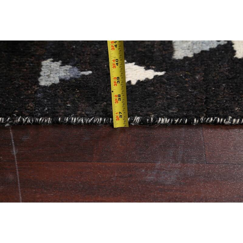 Geometric Vegetable Dye Moroccan Berber Oriental Area Rug Handmade - 4'6" x 6'11"