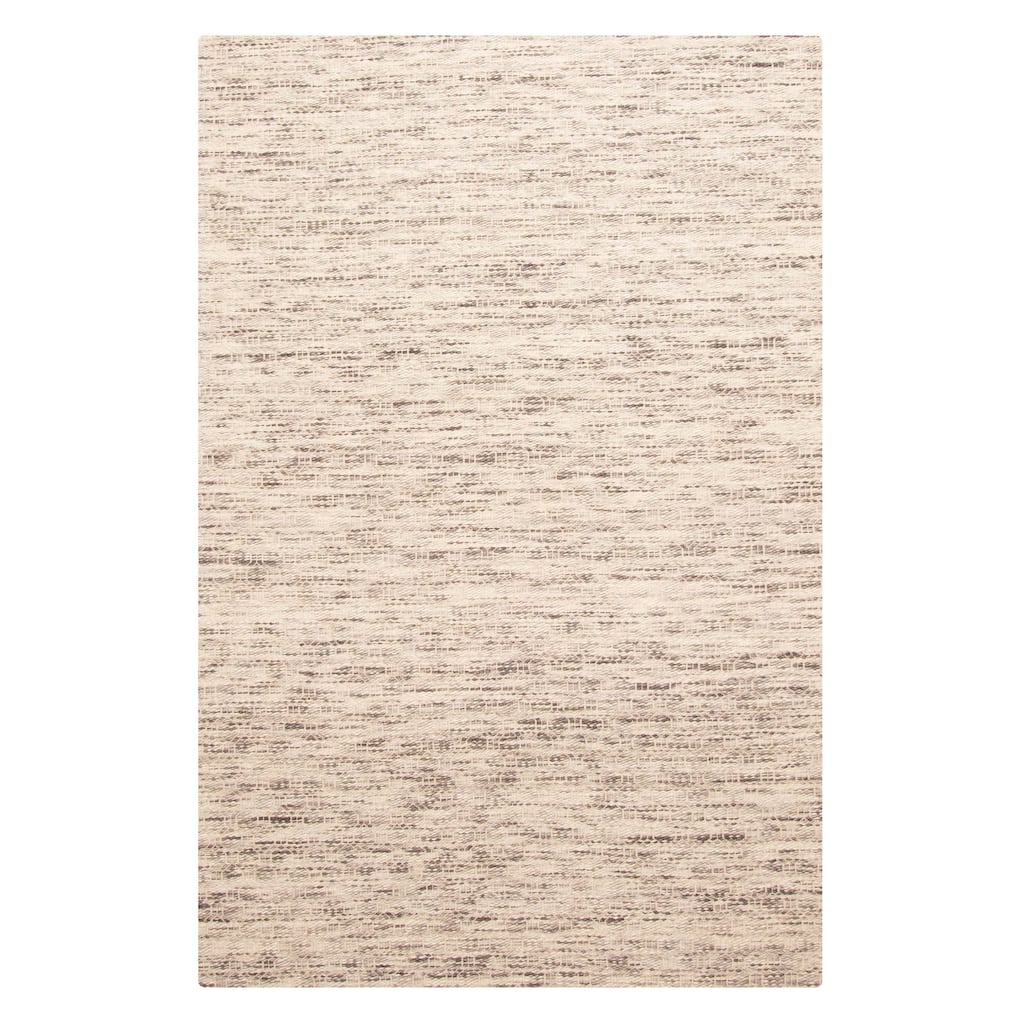 ECARPETGALLERY Braid weave Sienna Grey Wool Rug - 5'1 x 7'6