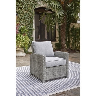 Signature Design by Ashley Naples Beach Light Gray Lounge Chair with Cushion - 24"W x 35"D x 34"H