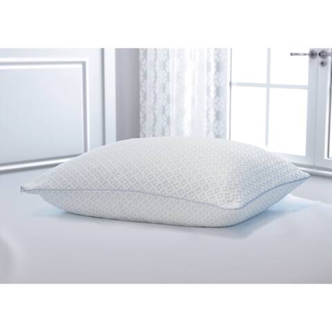 Great Sleep Cuddle Cooling Adjustable Cluster Foam Pillow - White