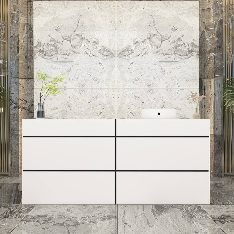 Reception Desk Cabinet Perfect for Home Office or Entertainment Center