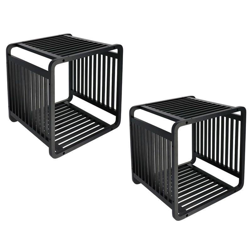 Smart Kube Bamboo Cube Storage, 13" Stackable Shelf Organizer