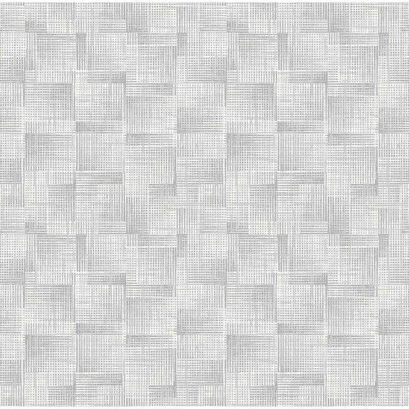 A-Street Prints Ting Light Blue Lattice Wallpaper