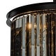 preview thumbnail 23 of 22, 6-Lights Modern 3-Tier Round Fringe Crystal Chandelier - W 20"